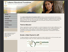 Tablet Screenshot of lebanonlef.org